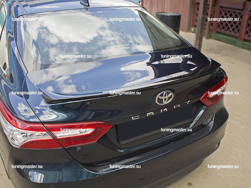 Спойлер на крышку багажника Toyota Camry XV70 (Черный) (3)