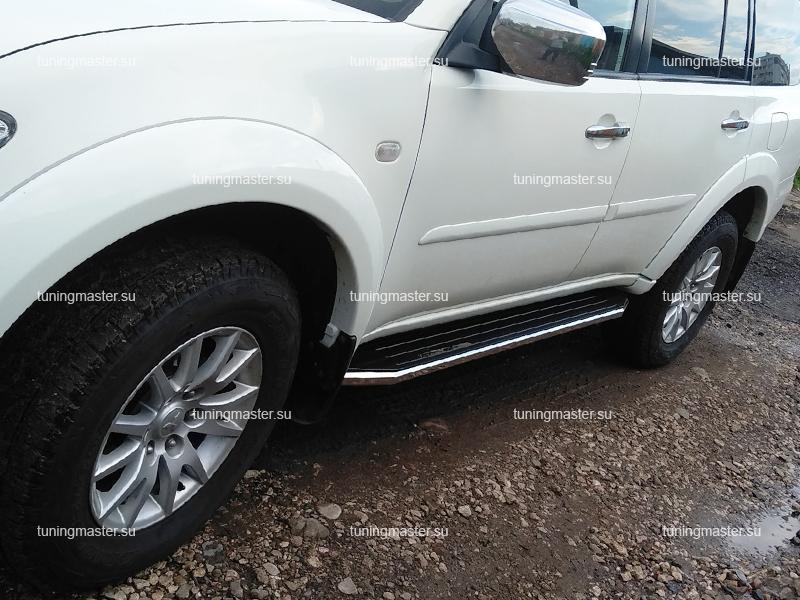 Пороги Mitsubishi Pajero Sport (Premium) Пороги Mitsubishi Pajero Sport (Premium)