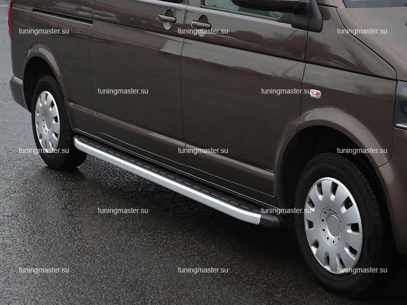 Пороги алюминиевые Volkswagen Transporter (Alyans) Пороги алюминиевые Volkswagen Transporter (Alyans)