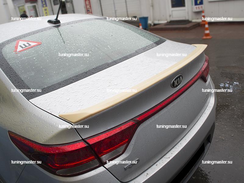 Как приклеить спойлер на багажник киа рио 4 - фото