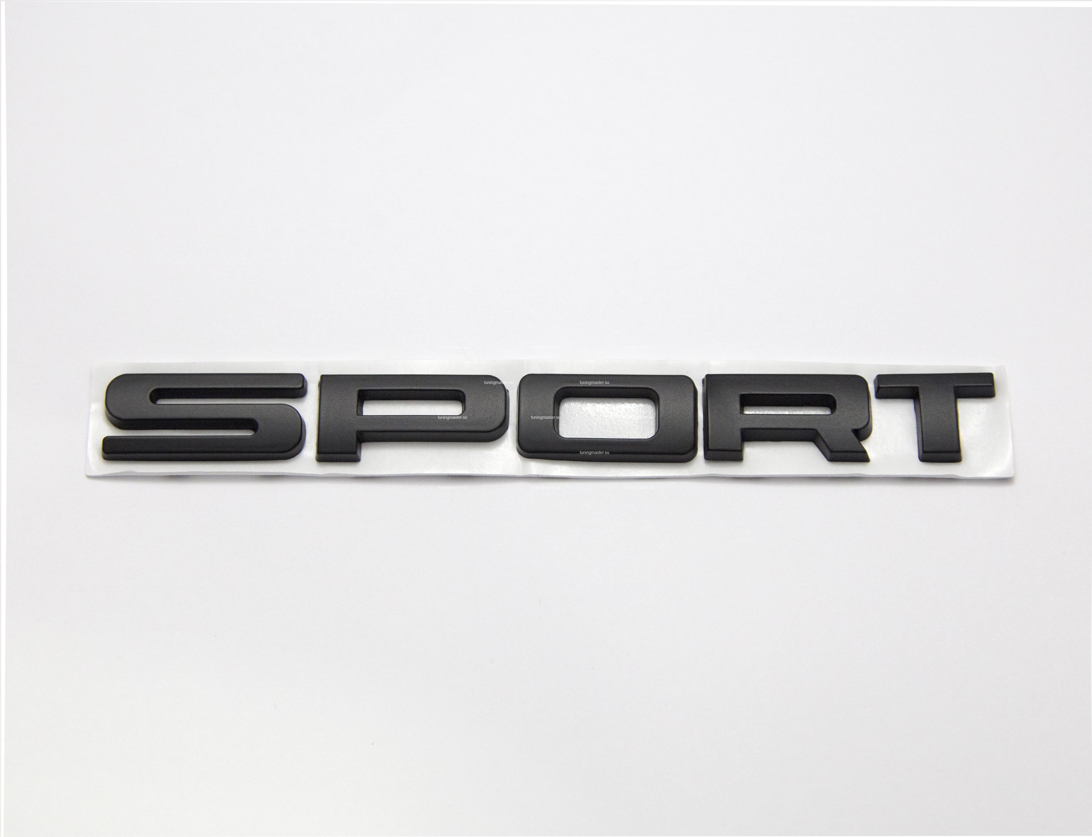 Наклейка Sport для Range Rover (черная) - Эмблемы, шильдики,