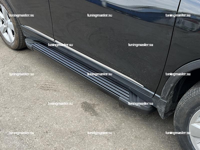 Пороги алюминиевые Nissan X-Trail T32 (Black Пороги алюминиевые Nissan X-Trail T32 (Black)