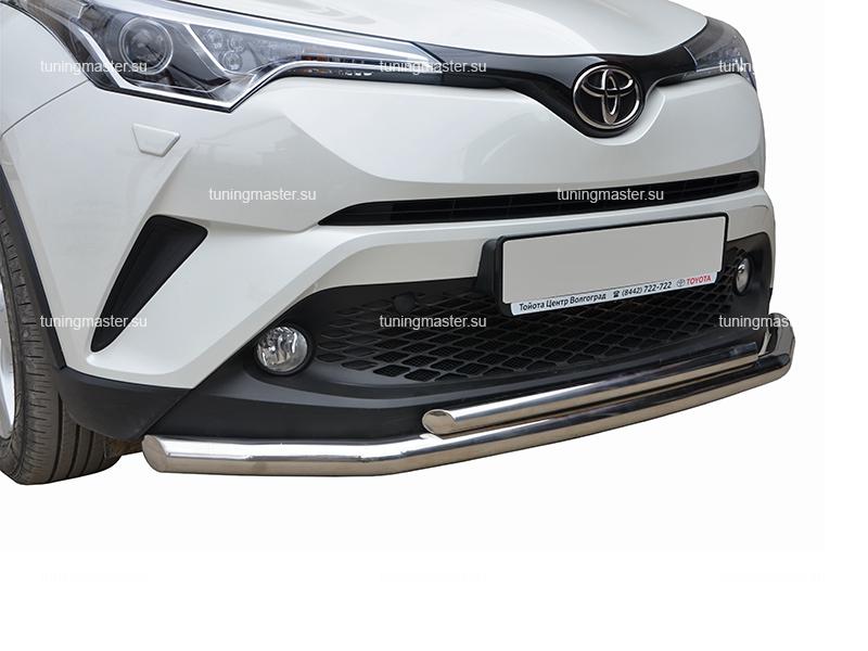 Защита переднего бампера Toyota C-HR двойная труба Ø60/42 Защита переднего бампера Toyota C-HR двойная труба Ø60/42