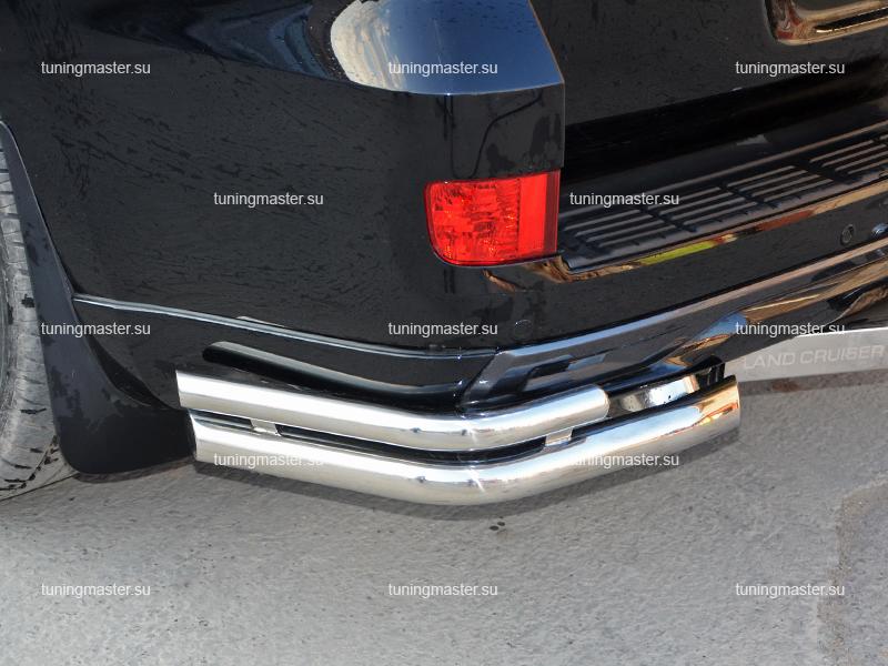 Защита заднего бампера Toyota Land Cruiser 200 Executive Lounge углы Ø60 Защита заднего бампера Toyota Land Cruiser 200 Executive Lounge углы Ø60/42