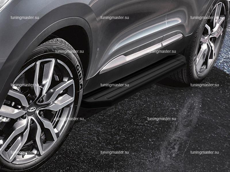 Пороги Chery Tiggo 4 (Premium Black) Пороги Chery Tiggo 4 (Premium Black)