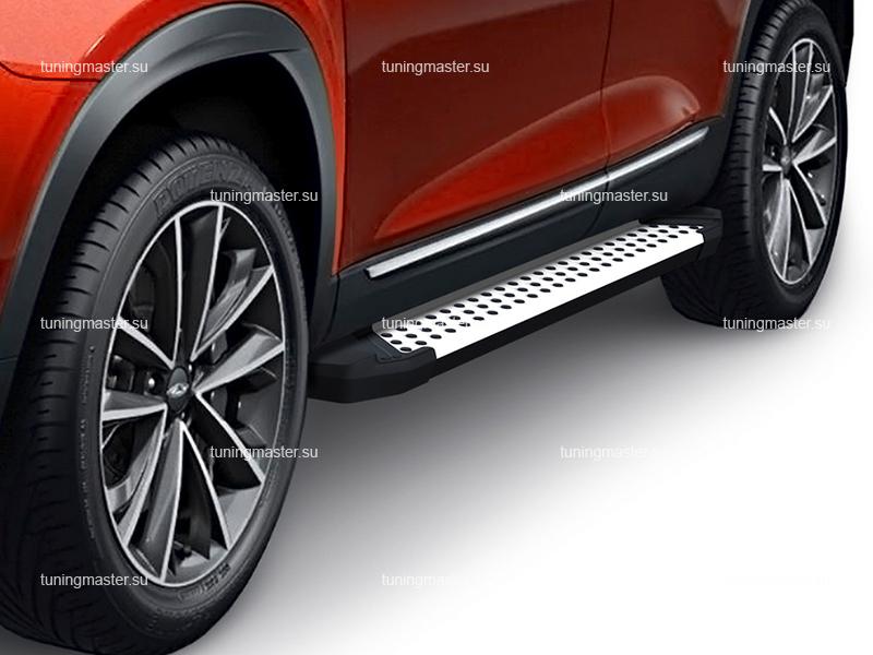 Пороги алюминиевые Chery Tiggo 7 (BMW Style) Пороги алюминиевые Chery Tiggo 7 (BMW Style)