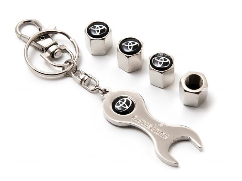 Колпачки на ниппели с логотипом Toyota (Chrome) Колпачки на ниппели с логотипом Toyota (Chrome)