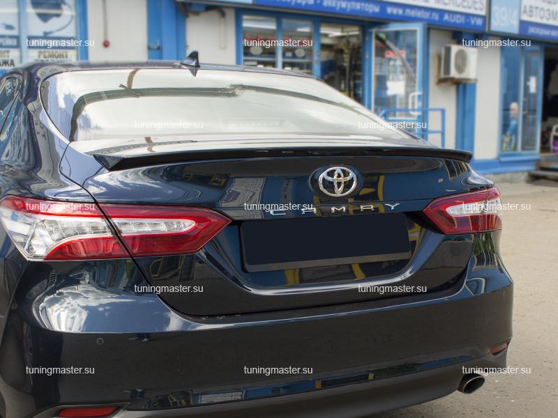 Спойлер на крышку багажника Toyota Camry XV70 (Черный) Спойлер на крышку багажника Toyota Camry XV70 (Черный)