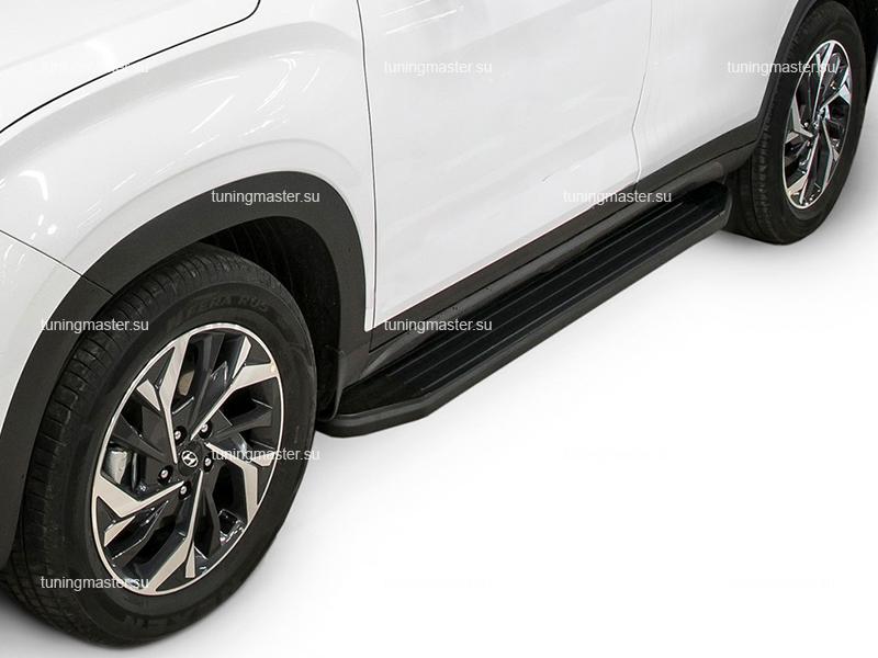 Пороги Hyundai Creta 2 (Premium Black) Пороги Hyundai Creta 2 (Premium Black)