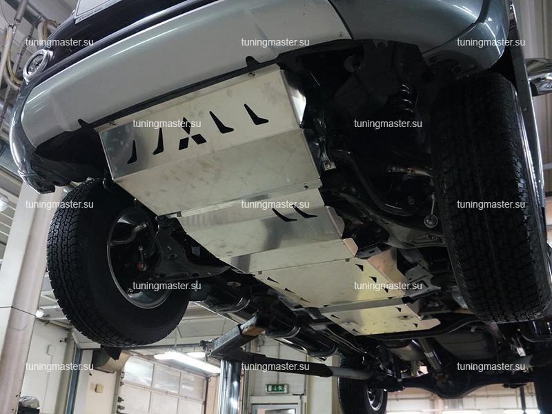 Комплект защит картера Mitsubishi Pajero Sport 3 (алюминиевая)