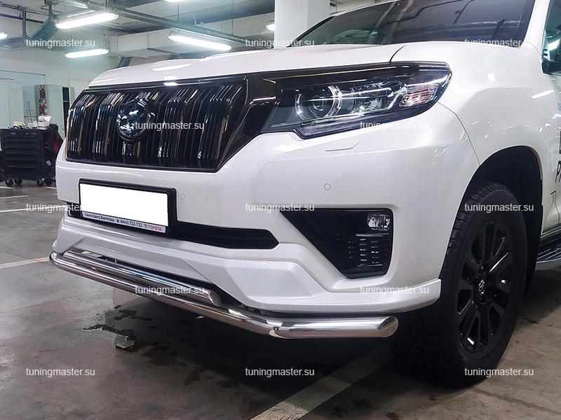 Защита переднего бампера Toyota Land Cruiser Prado 150 Black Onyx двойная Защита переднего бампера Toyota Land Cruiser Prado 150 Black Onyx двойная Ø6042