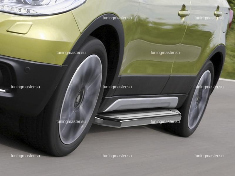 Пороги алюминиевые Suzuki SX4 (Premium) Пороги алюминиевые Suzuki SX4 (Premium)