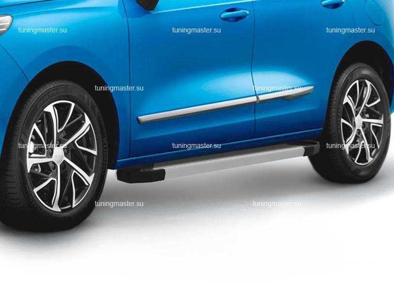 Пороги алюминиевые Haval Jolion (Silver) Пороги алюминиевые Haval Jolion (Silver)