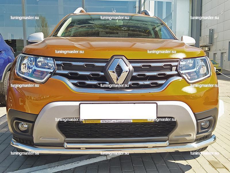 Тюнинг Защита переднего бампера труба d42, Renault Duster - AGS Tuning