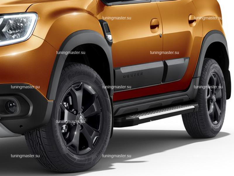 Пороги алюминиевые Renault Duster (BMW Style) V2 Пороги алюминиевые Renault Duster (BMW Style) V2