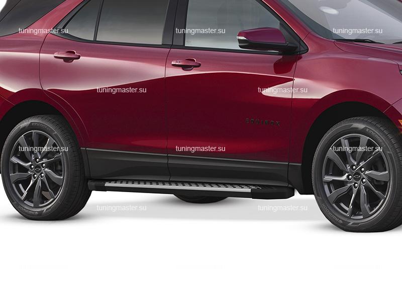 Пороги алюминиевые Chevrolet Equinox (BMW Style)