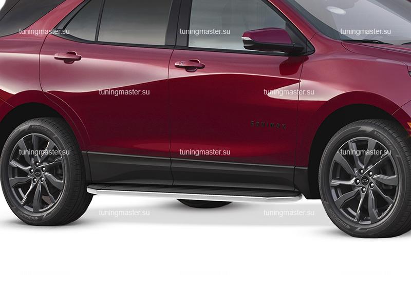 Пороги алюминиевые Chevrolet Equinox (Premium)