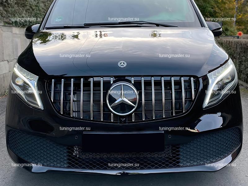 Решетка радиатора Mersedes Benz V-Class W447 стиль AMG (рестайлинг) Решетка радиатора Mersedes Benz V-Class W447 стиль AMG (рестайлинг)