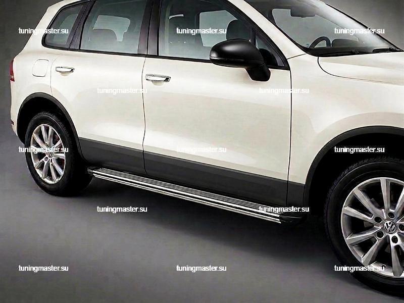Боковые подножки для Volkswagen Touareg 2 (LB-013) Боковые подножки для Volkswagen Touareg 2 (LB-013)