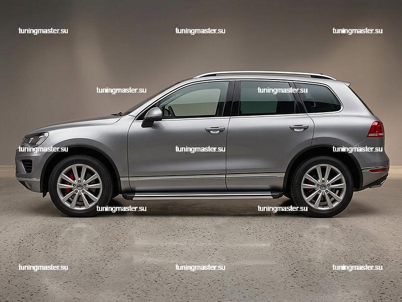 Боковые подножки для Volkswagen Touareg 2 (LB-013) Боковые подножки для Volkswagen Touareg 2 (LB-013)