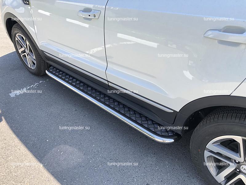 Пороги с накладным листом Changan CS55 Пороги с накладным листом Changan CS55