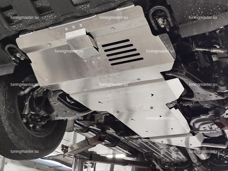 Комплект защиты картера для Toyota Land Cruiser Prado 250 дизель Комплект защиты картера для Toyota Land Cruiser Prado 250 алюминиевая (4 части)