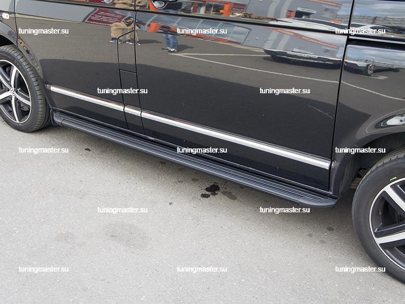 Боковые пороги для Volkswagen Transporter T5 (LB007B) короткая база_1 Боковые пороги для Volkswagen Transporter T5 (LB007B) короткая база_1