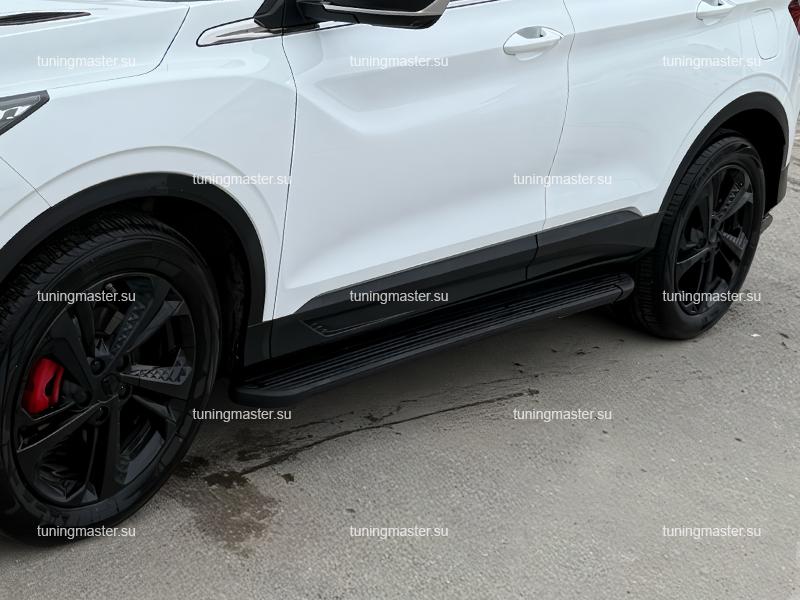 Пороги боковые для Geely Coolray (LB007B) Пороги боковые для Geely Coolray (LB007B)