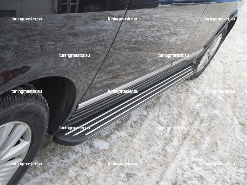 Боковые пороги для Volkswagen Transporter T5 (LB007) короткая база 2 Боковые пороги для Volkswagen Transporter T5 (LB007) короткая база 2