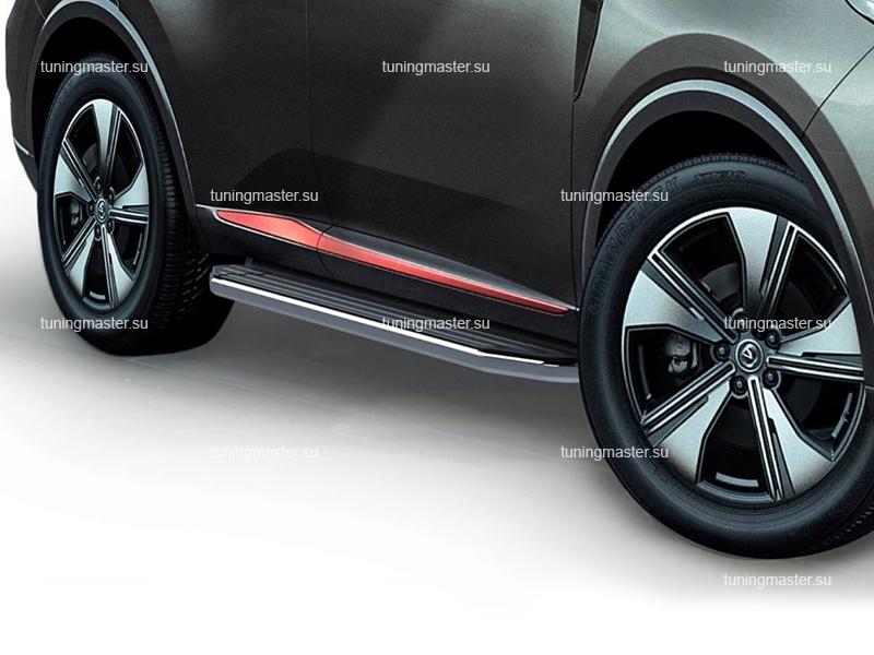 Боковые пороги для Changan CS 55 Plus (Premium) Боковые пороги для Changan CS 55 Plus (Premium)