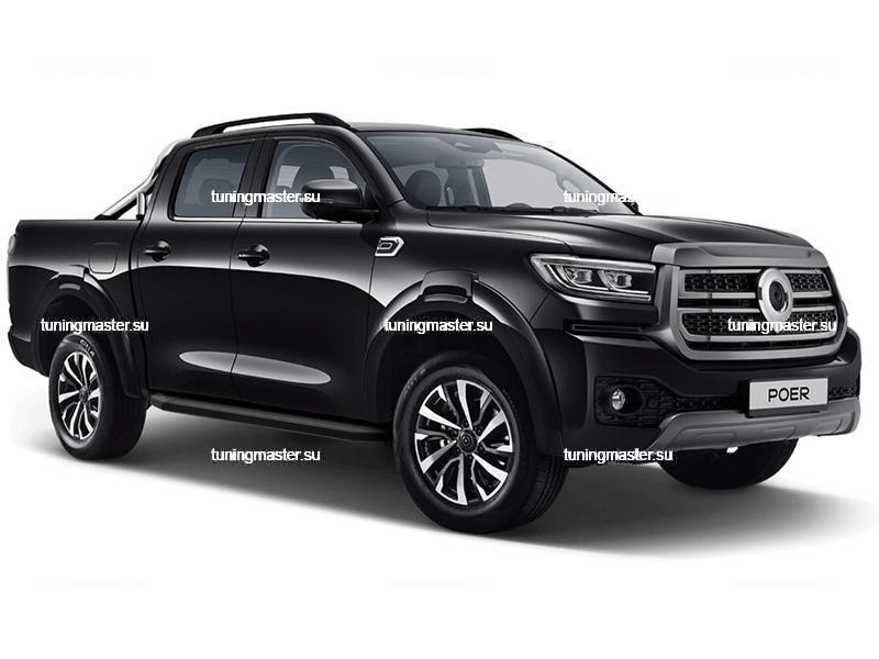 Пороги подножки для Great Wall Poer (Premium Black) Пороги подножки для Great Wall Poer (Premium Black)