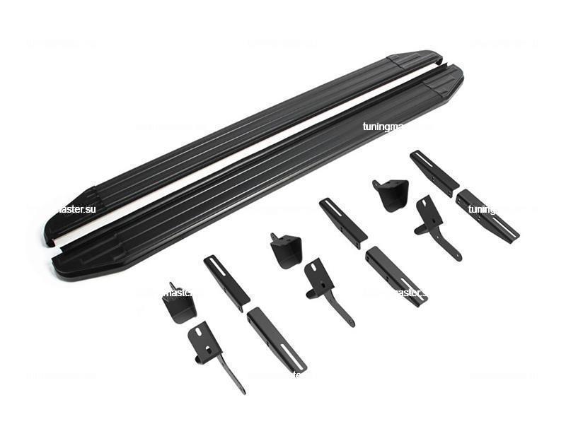 Пороги подножки для Great Wall Poer (Premium Black) Пороги подножки для Great Wall Poer (Premium Black)