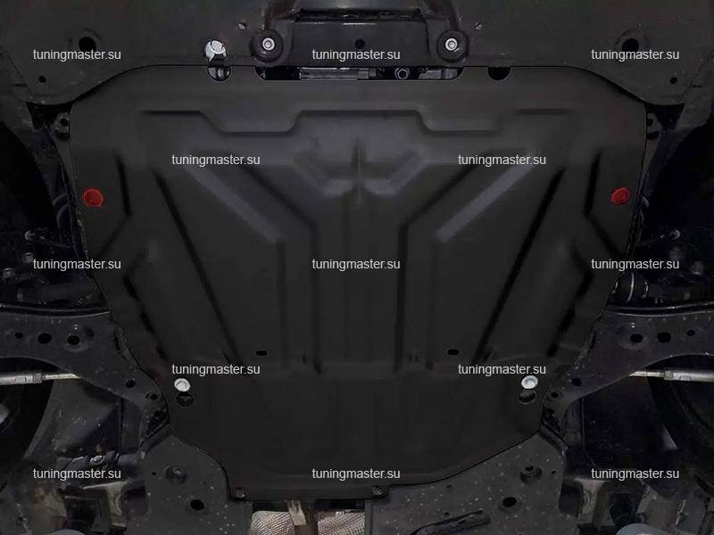 Защита картера и КПП для Toyota Highlander 4 (U70)1 Защита картера и КПП для Toyota Highlander 4 U70 (Китайской сборки)