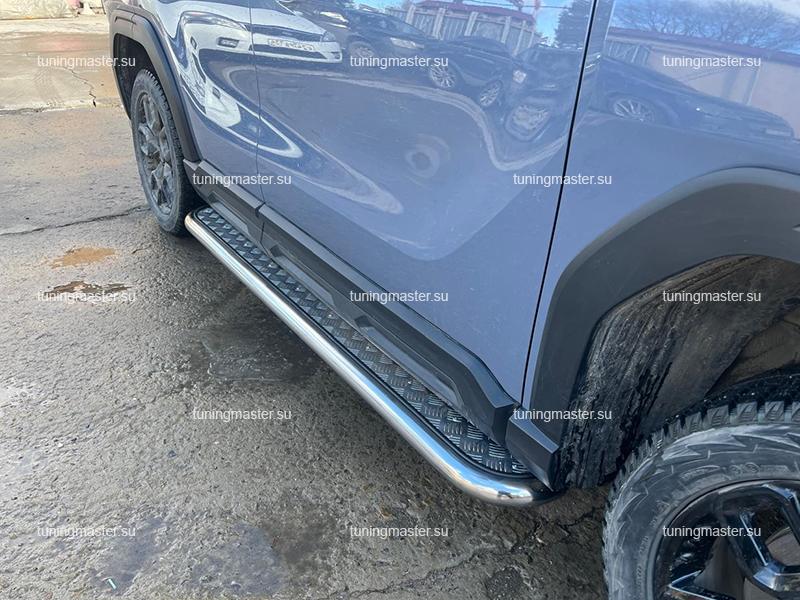 Пороги Haval H3 с накладным листом Ø53 HVH3.24.41 Пороги Haval H3 с накладным листом Ø53