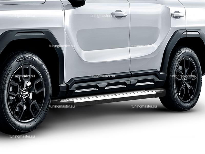 Боковые подножки пороги для Haval H3 (BMW Style) Боковые подножки пороги для Haval H3 (BMW Style)