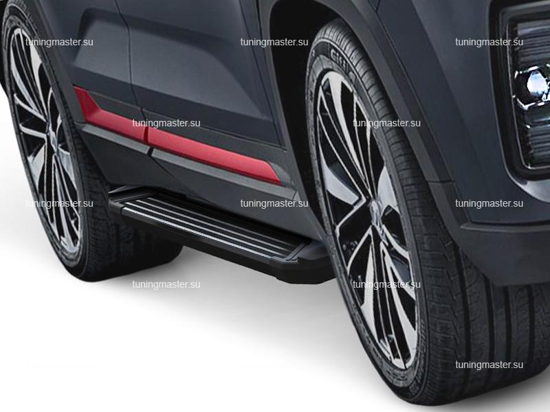 Пороги алюминиевые Changan CS35 Plus (Black) Пороги алюминиевые Changan CS35 Plus (Black)